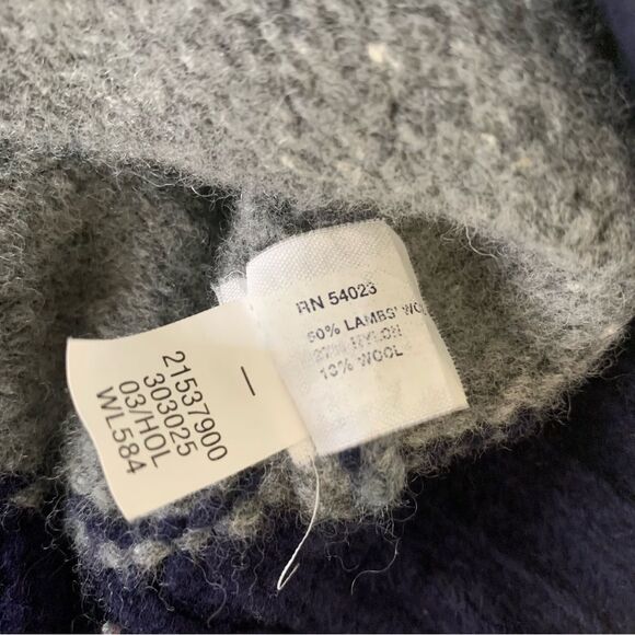 Vintage Y2K GAP Striped Grandpa Sweater Lambswool Blend Pullover Size XXL - Picture 3 of 6